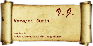 Varajti Judit névjegykártya